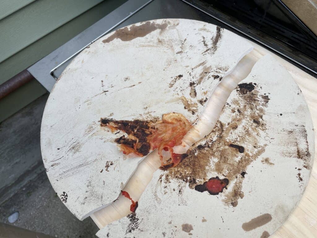 cracked pizza stone