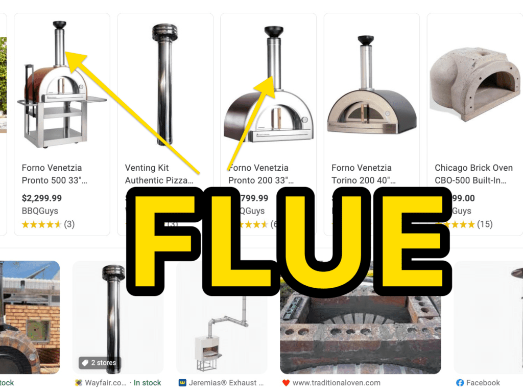pizza oven flue chimney